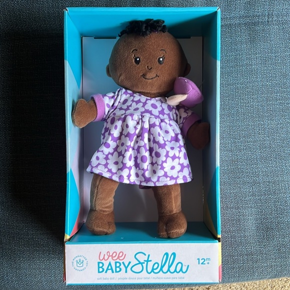 🍼 Wee Baby Stella Brown 12” Soft Baby Doll with magnetic pacifier with Box 🍼 - Picture 16 of 16